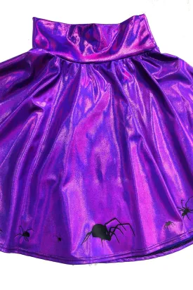 19" Grape Holographic Marching Spiders Skirt