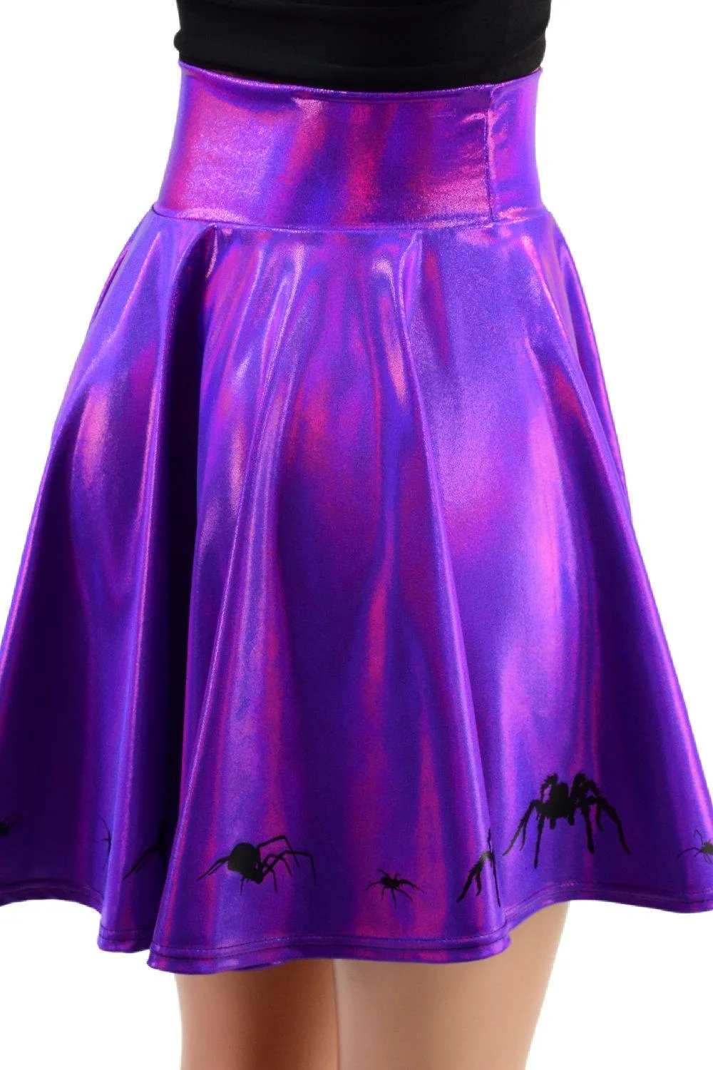 19" Grape Holographic Marching Spiders Skirt