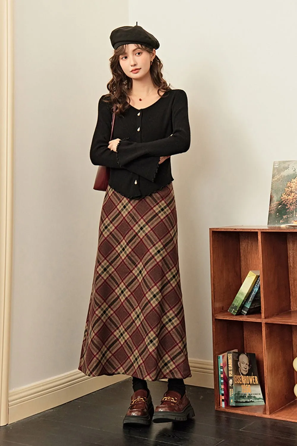 A Line Maxi Skirt for Women