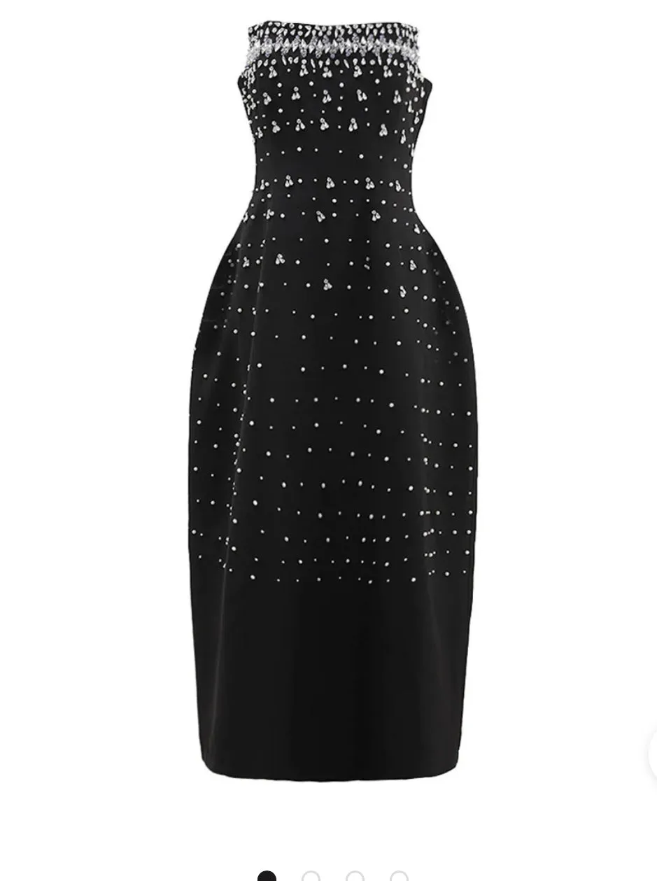 A&A Luxe Crystal Embellished Dress