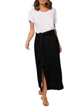 ADRIFT ANNE LINEN SKIRT