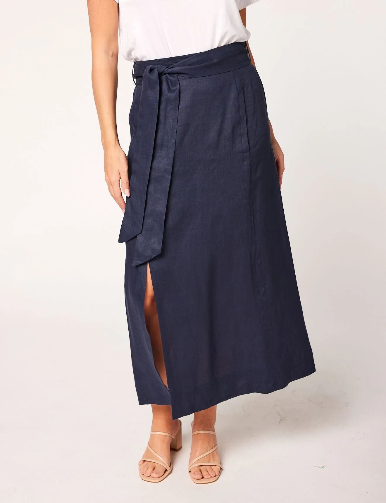 ADRIFT ANNE LINEN SKIRT