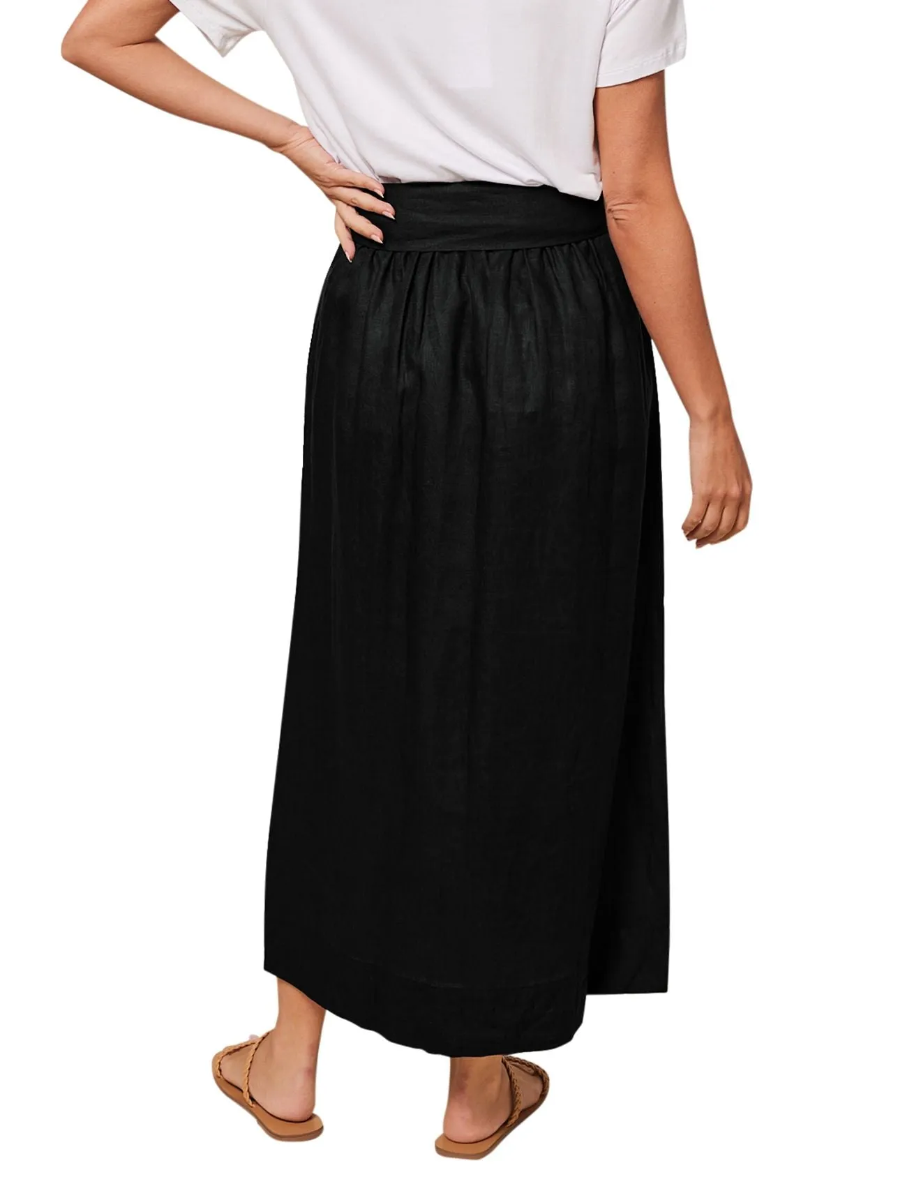 ADRIFT ANNE LINEN SKIRT