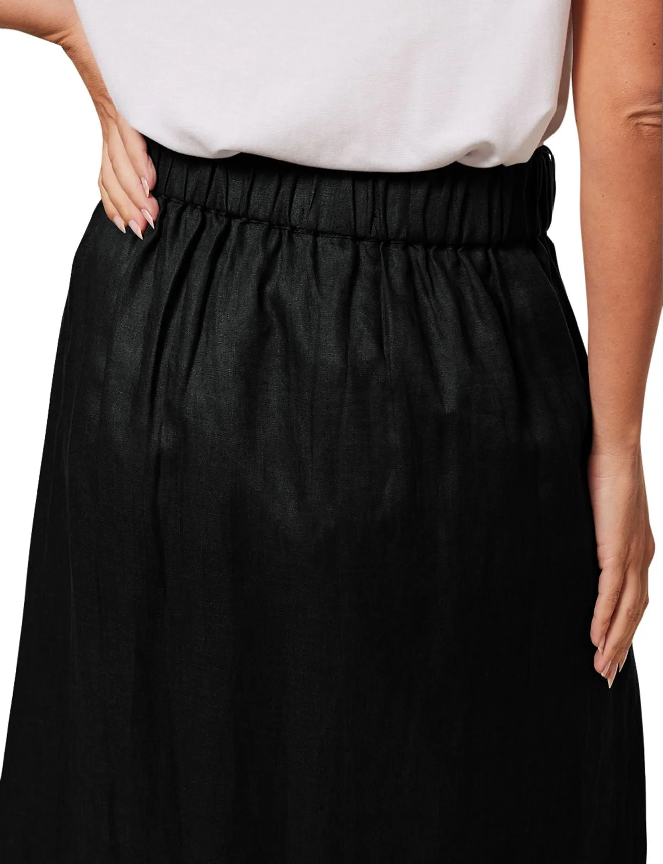 ADRIFT ANNE LINEN SKIRT