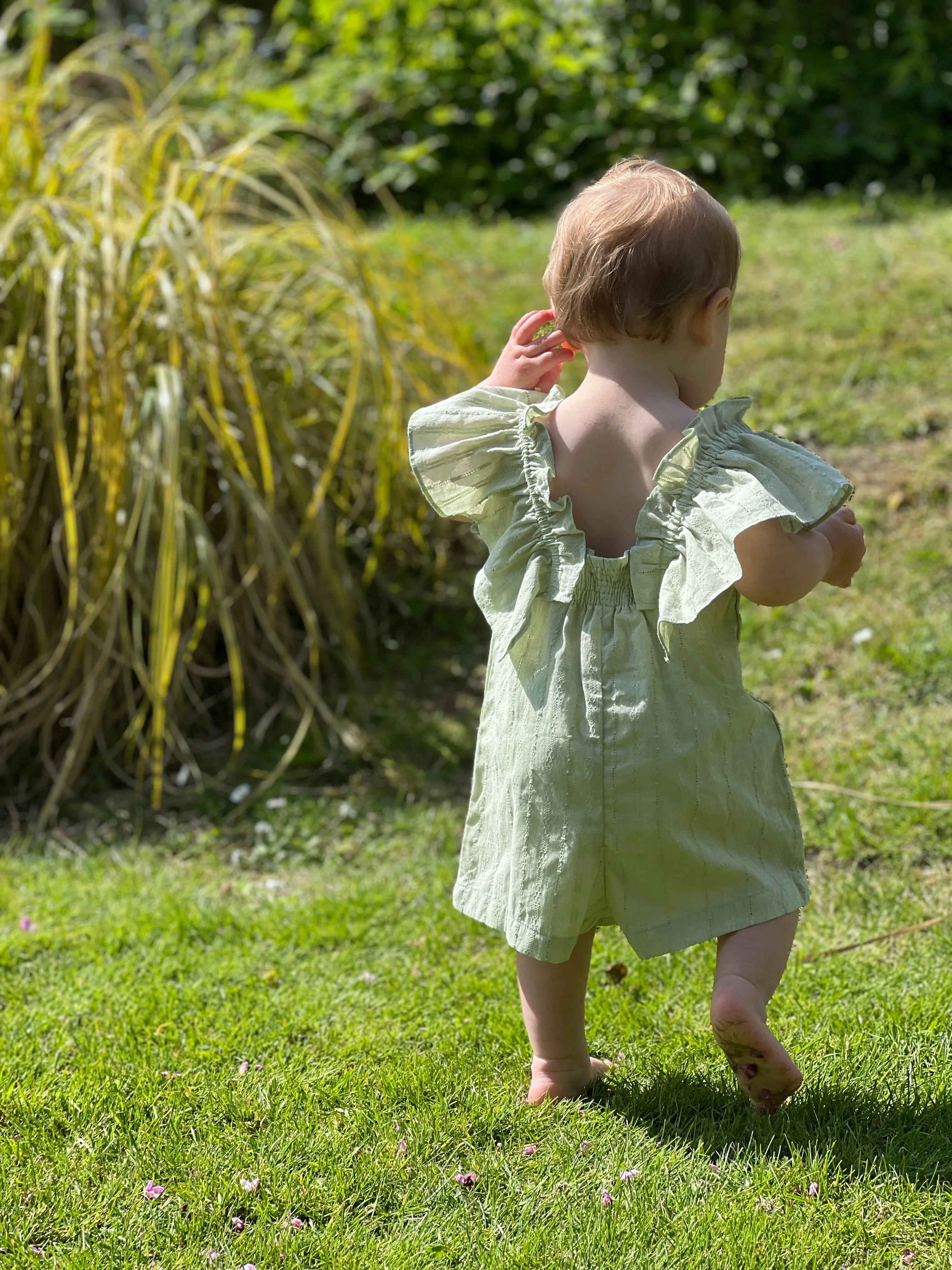 Amelia Romper in Green