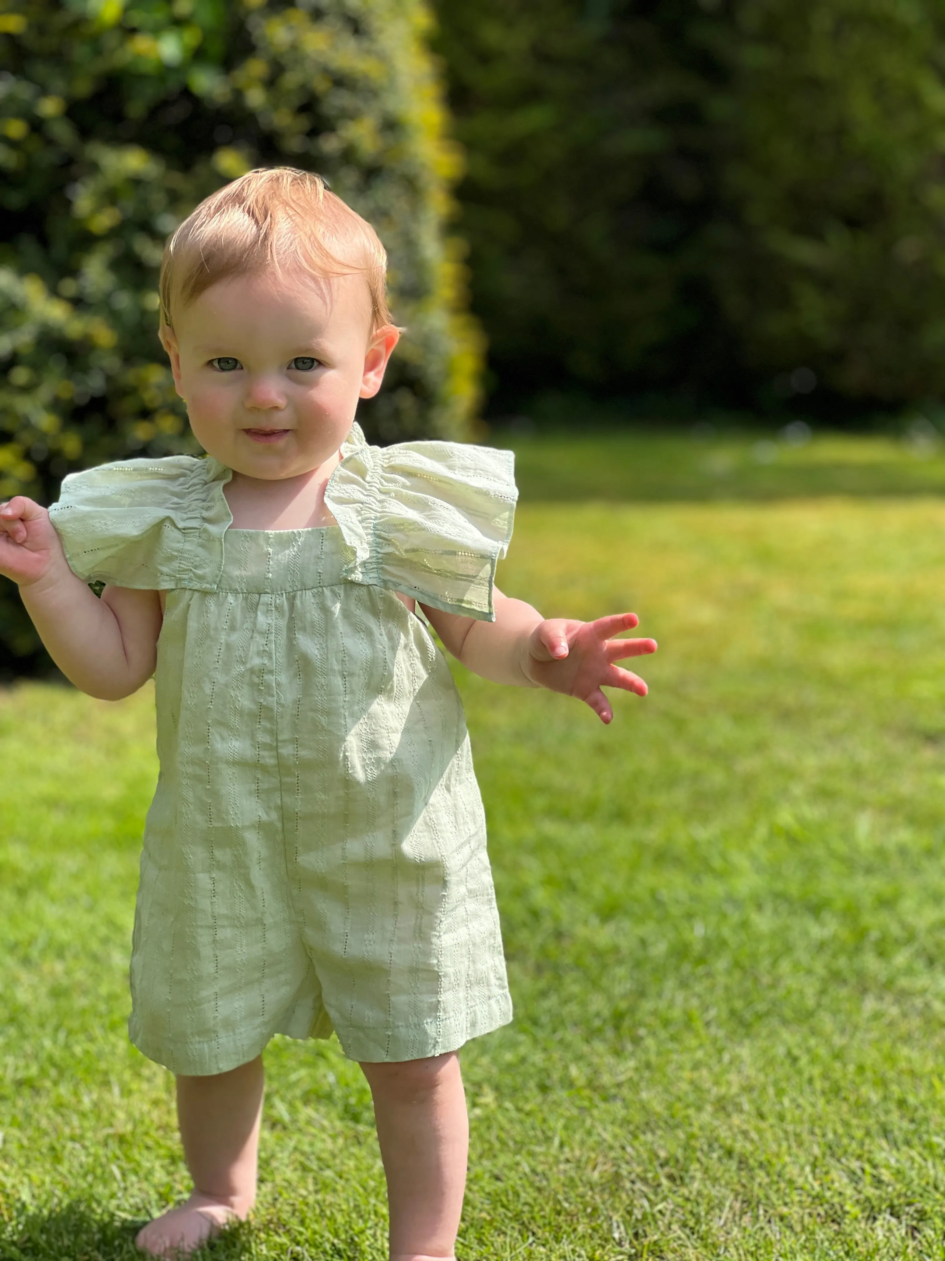 Amelia Romper in Green