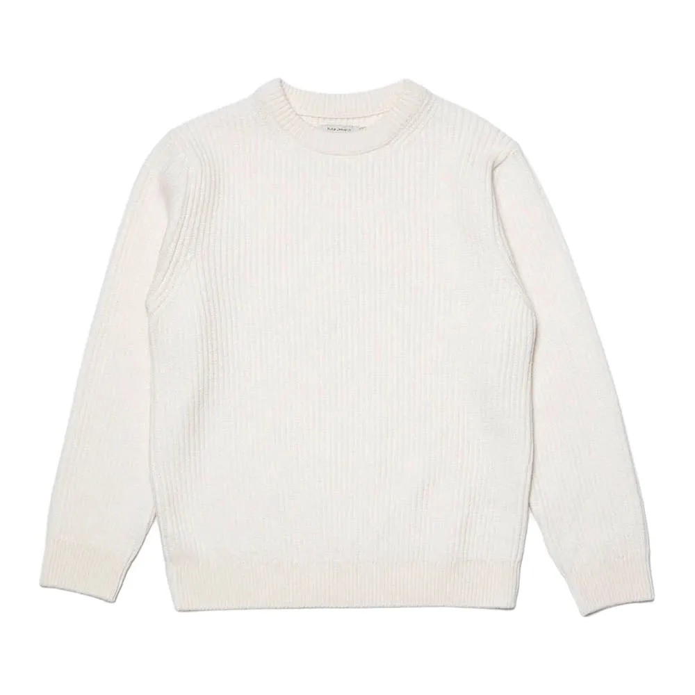 August Rib Wool Sweater - Off White