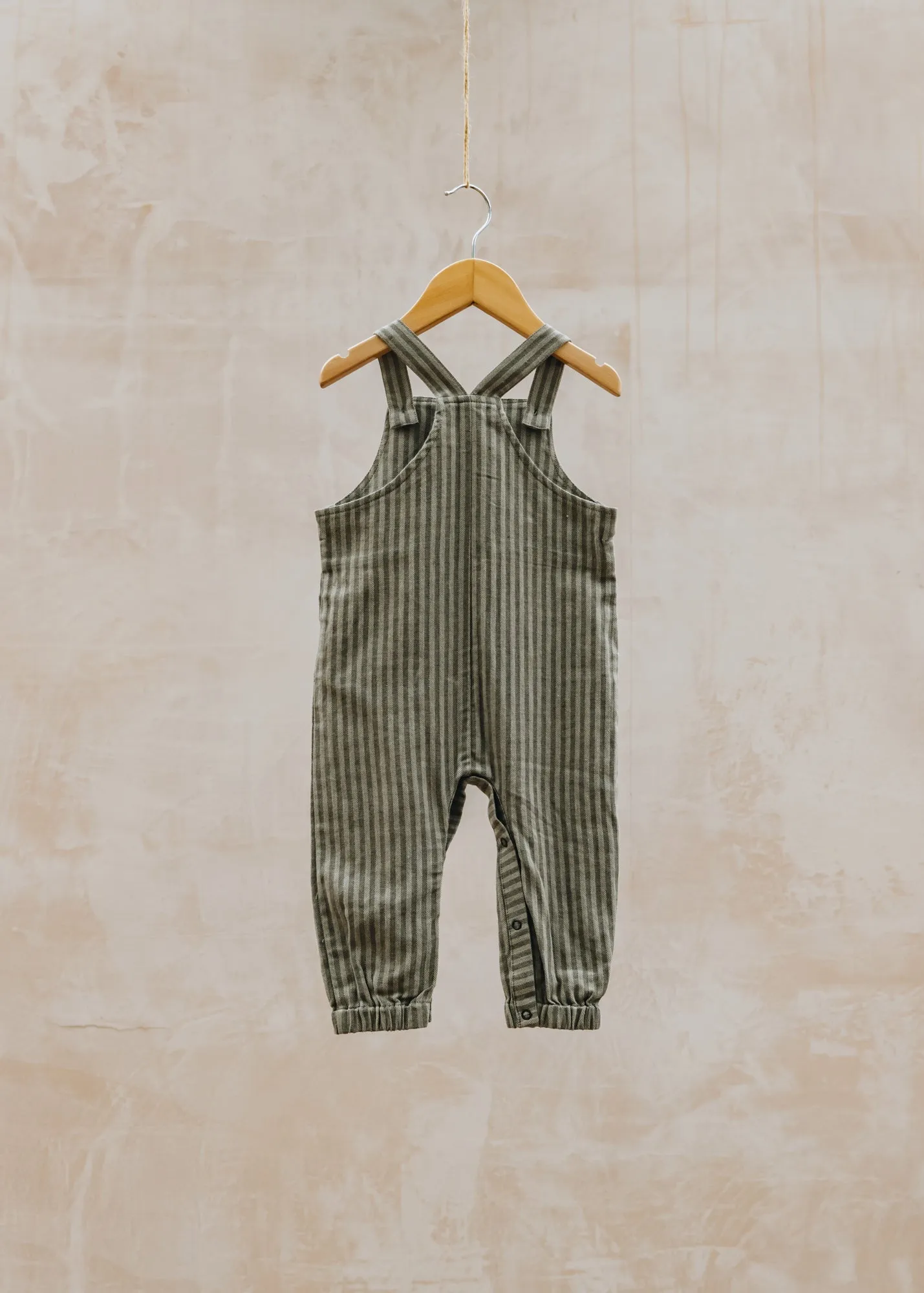 Babies' Loose Overalls in Laurel Oak