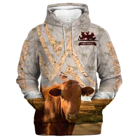 Beefmaster On A Stone Background Hoodie, Hoodie Oversized For Men Women