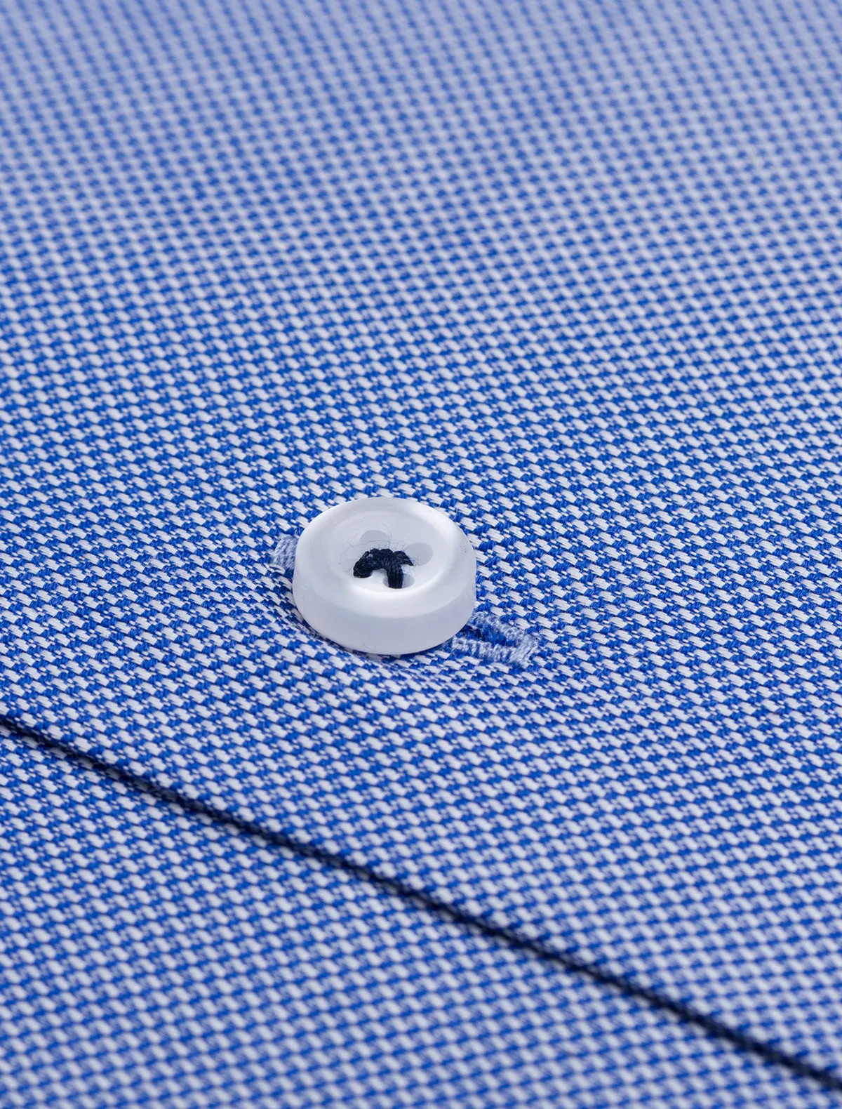 BLUE NAILSHEAD EGYPTIAN COTTON - CUT COLLAR SHIRT