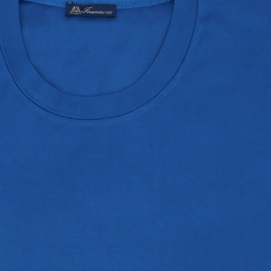 Blue Royal garment dyed Supima cotton t-shirt