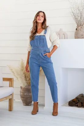 Brooklyn denim overalls Mid Blue