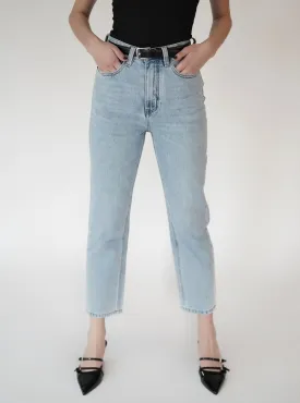 Cropped Straight-Leg Jeans