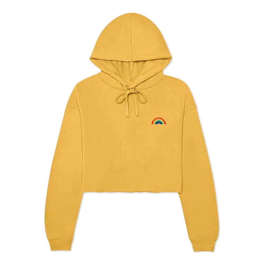 Dalix Rainbow Cropped Hoodie