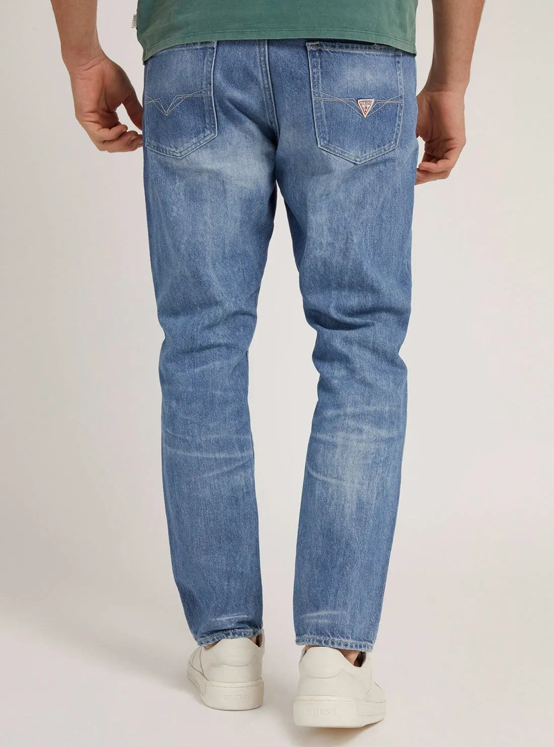 Eco Mid-Rise Regular Straight Drake Denim Jeans In Illinois Wash