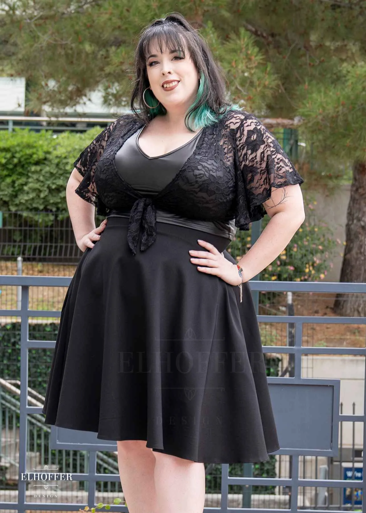 Essential Julie Skirt - Black Ponte