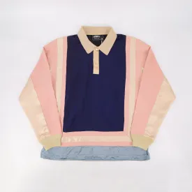 FENWICK GERARD SILK SHIRT NAVY/PINK