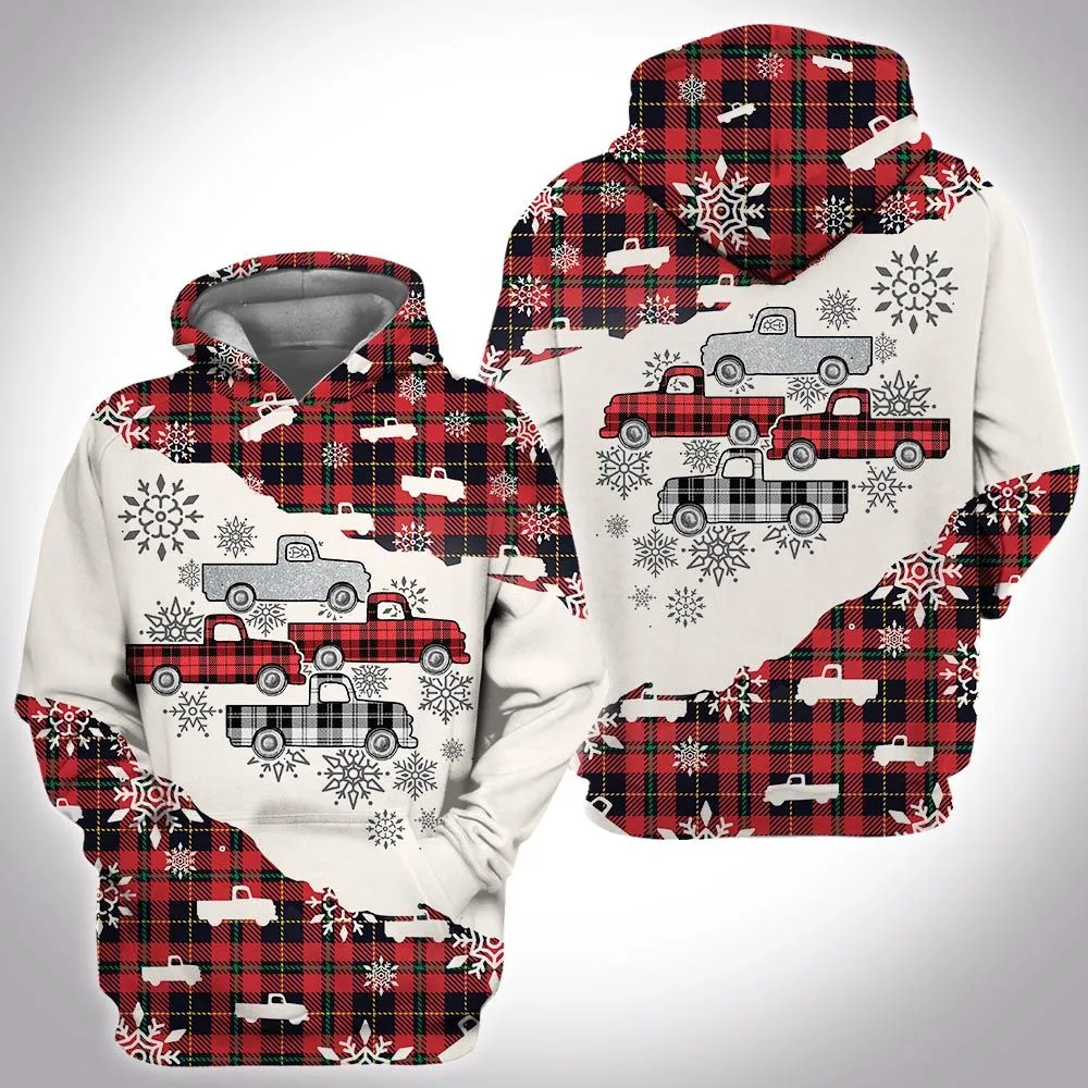 Full of Truck Christmas Hoodie Premium Hoodie For Xmas