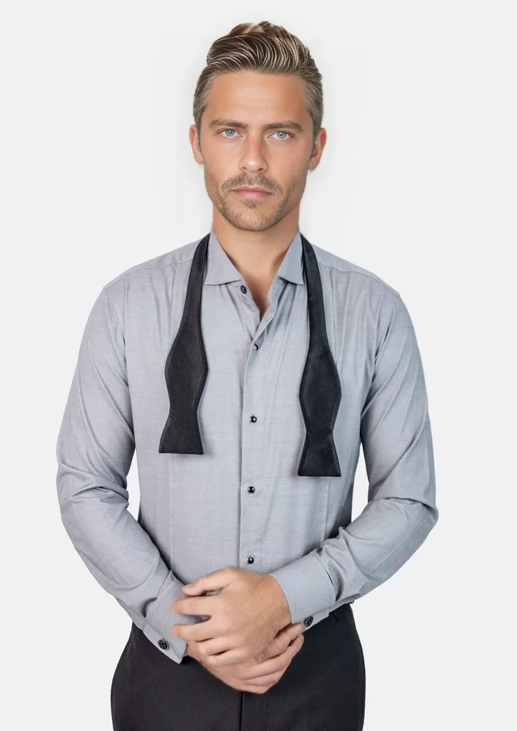 Grey Bamboo Tuxedo Shirt