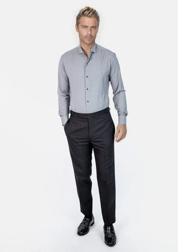 Grey Bamboo Tuxedo Shirt