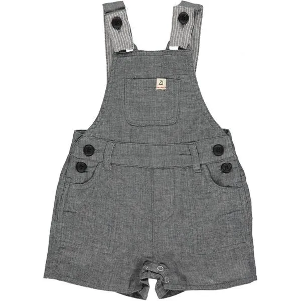 Grey Gauze Bowline Shortie Overalls