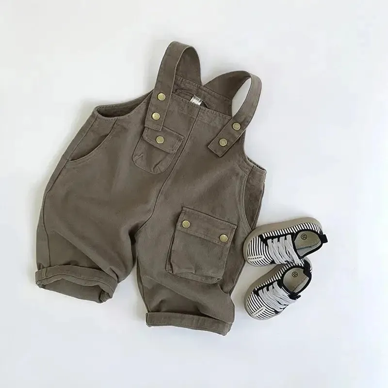 Kids Cool Solid Overalls