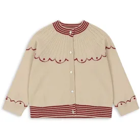 Konges Sløjd Off White Whamie Knit Cardigan