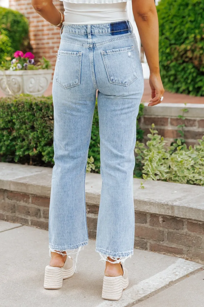 Light Wash 90s Straight Leg Dad Jeans