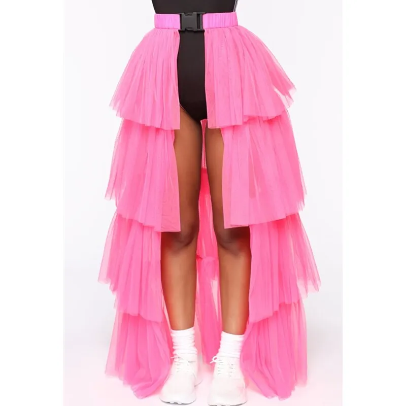 Long Layered Tulle Tutu Skirt