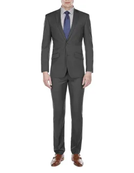 Mens Slim Modern Suit Grey