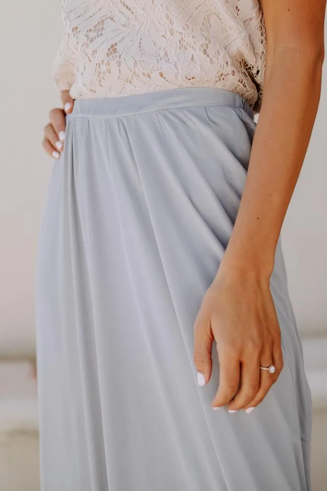 Penelope Maxi Skirt in Grey