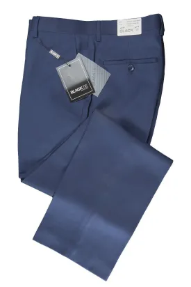 "Bradley" Sapphire Blue Luxury Wool Blend Suit Pants - Unhemmed