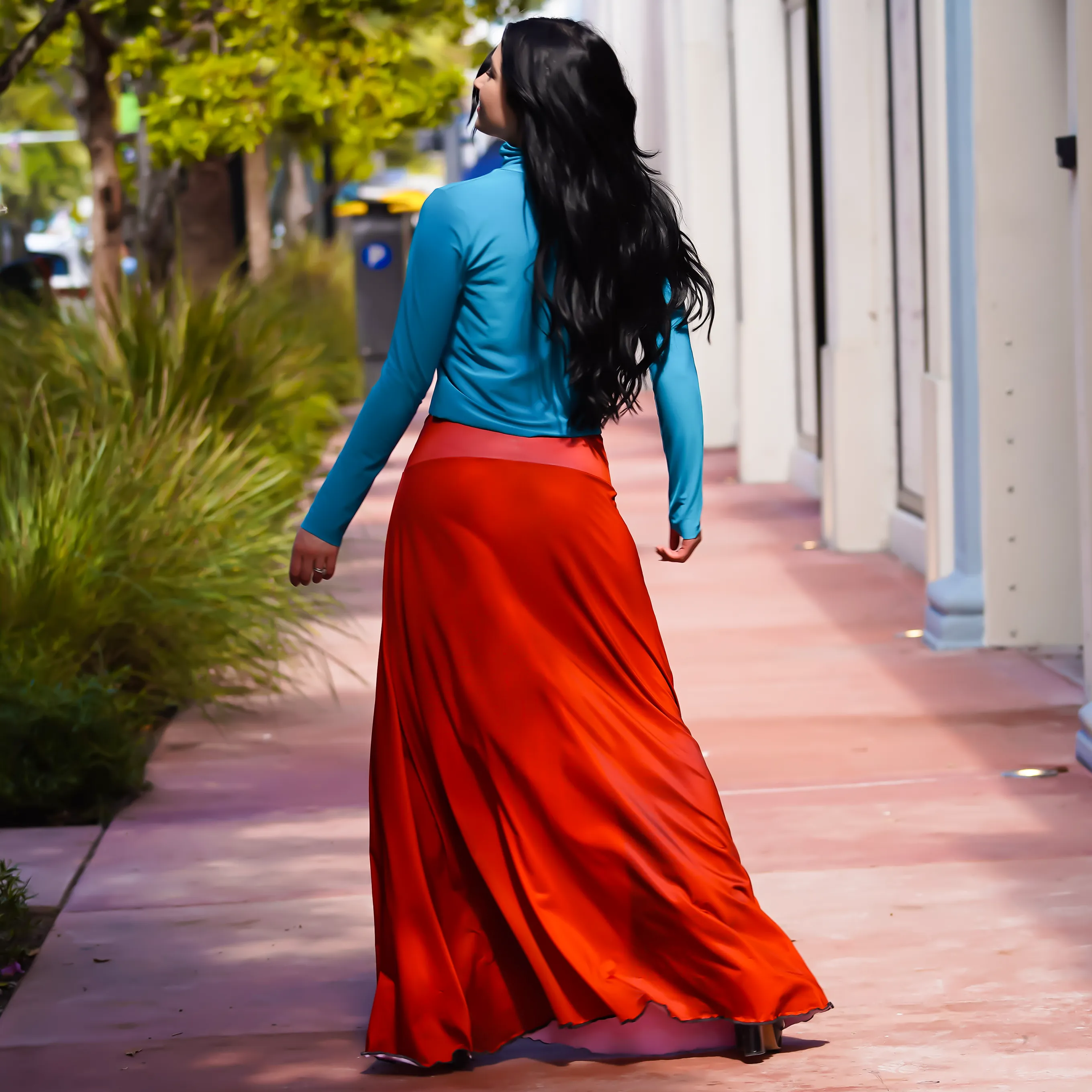 "Retro" Dance with Me Maxi Skirt