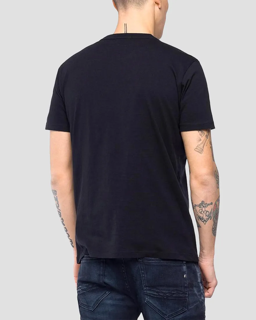 REPLAY M37362660 BLACK CREW T-SHIRT