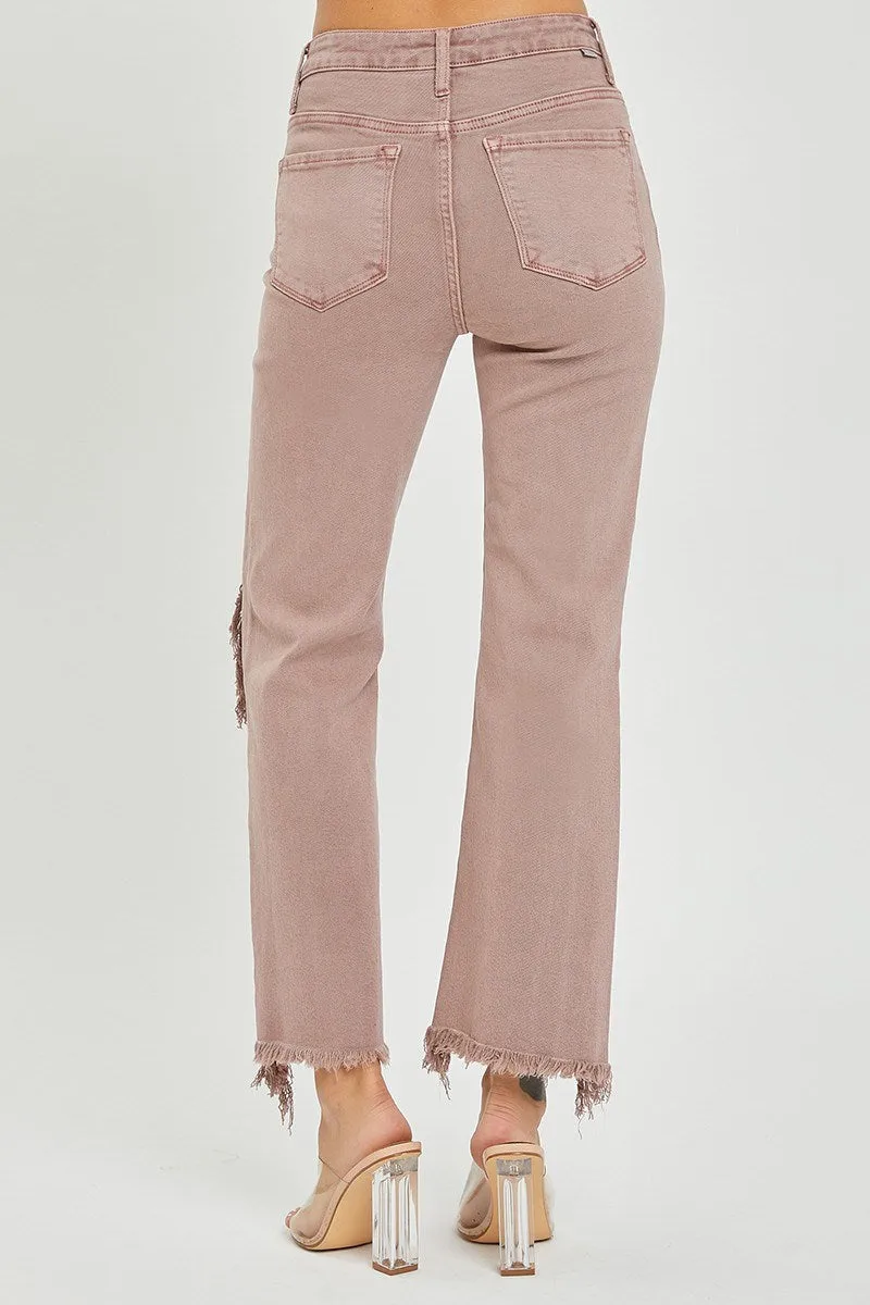 Right Time Risen Straight Leg Jeans