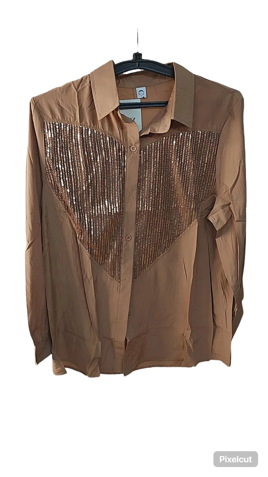 Sequin cotton shirts