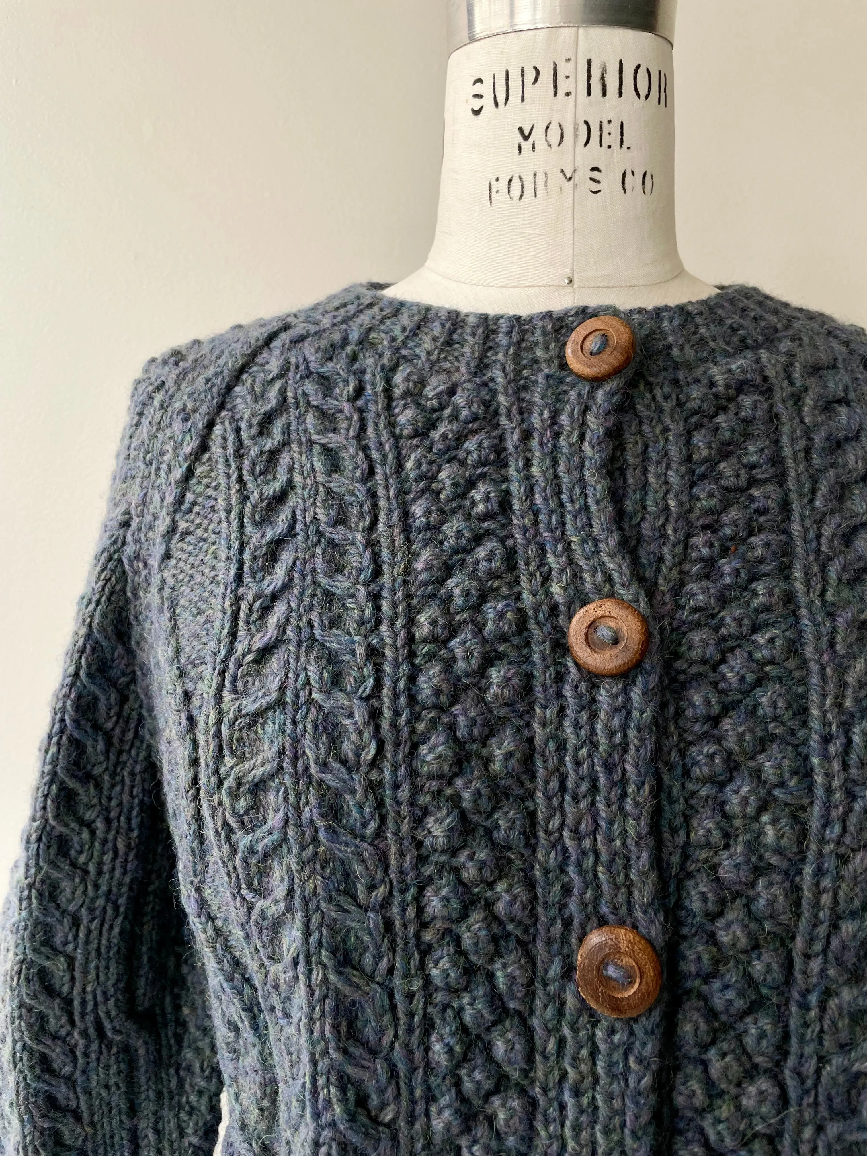 Shab-Ilag Irish Wool Cardigan