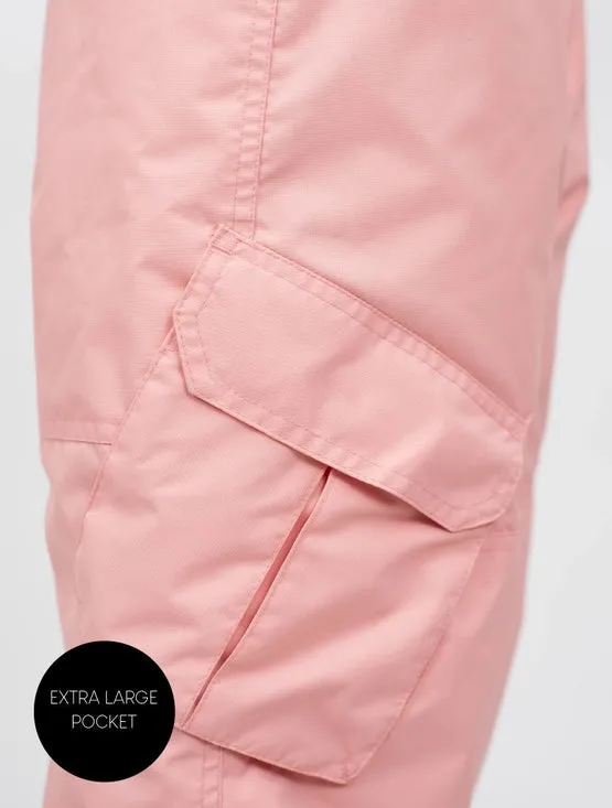 Snowrider Convertible Ski Overalls - Apricot Blush