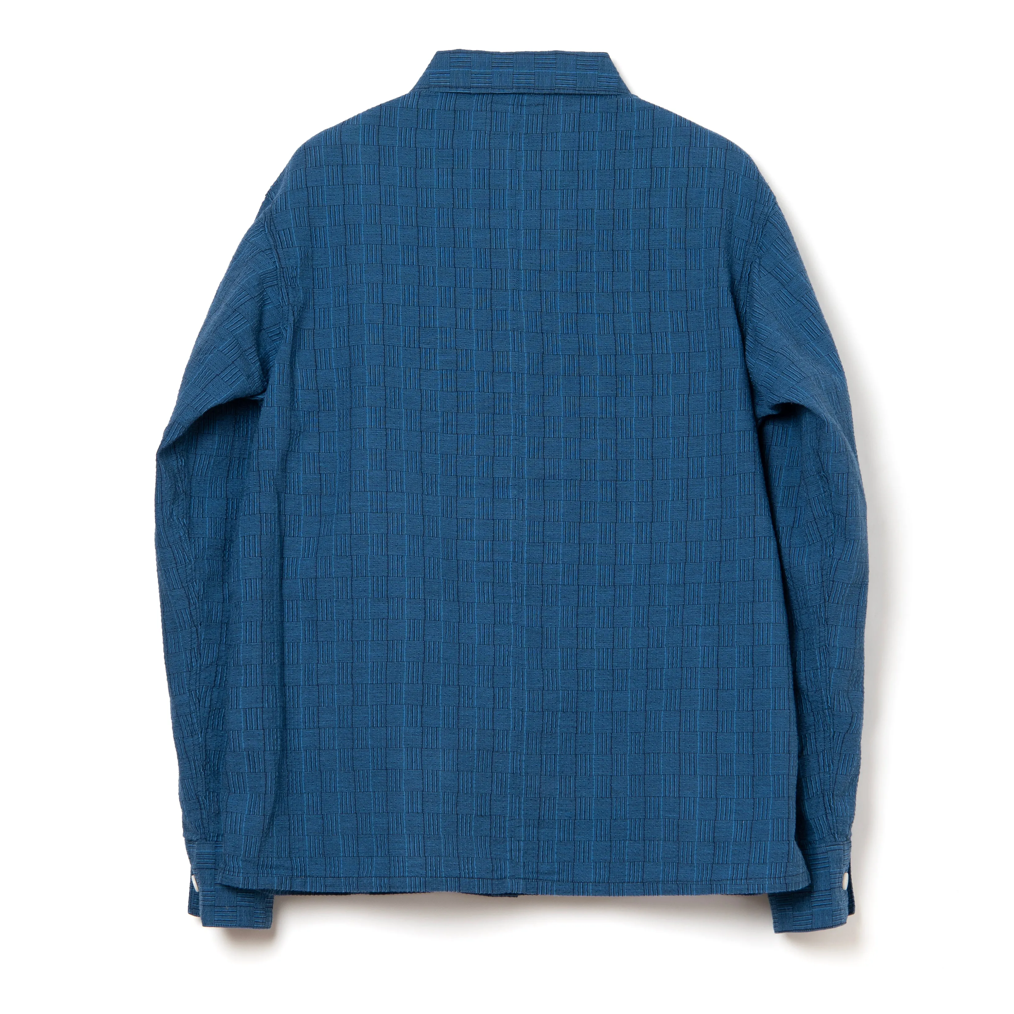 Studio D'Artisan "Awa-Ai" Natural Indigo Shijira Plaid Shirt