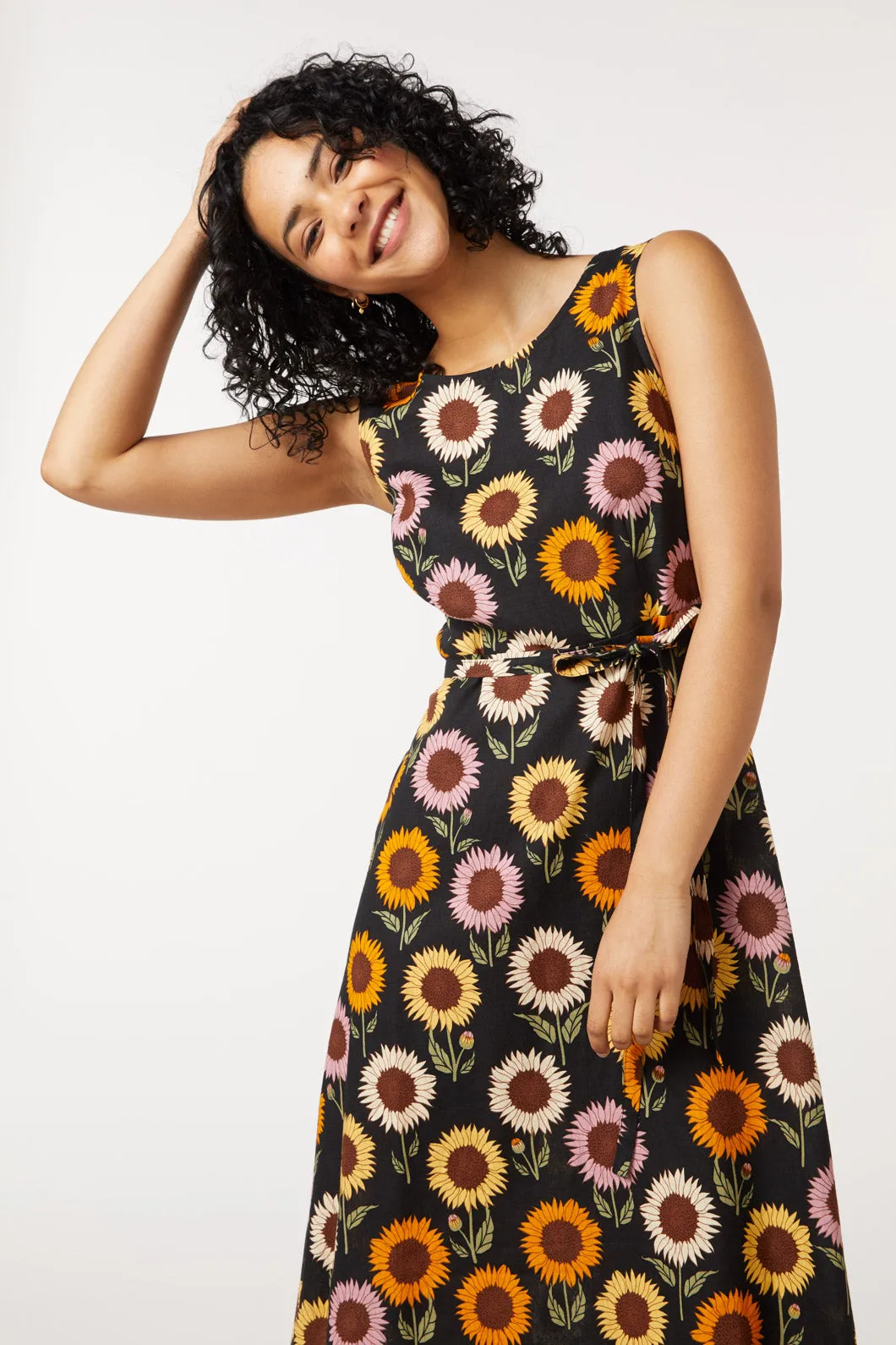 Sunflower Midi Dress