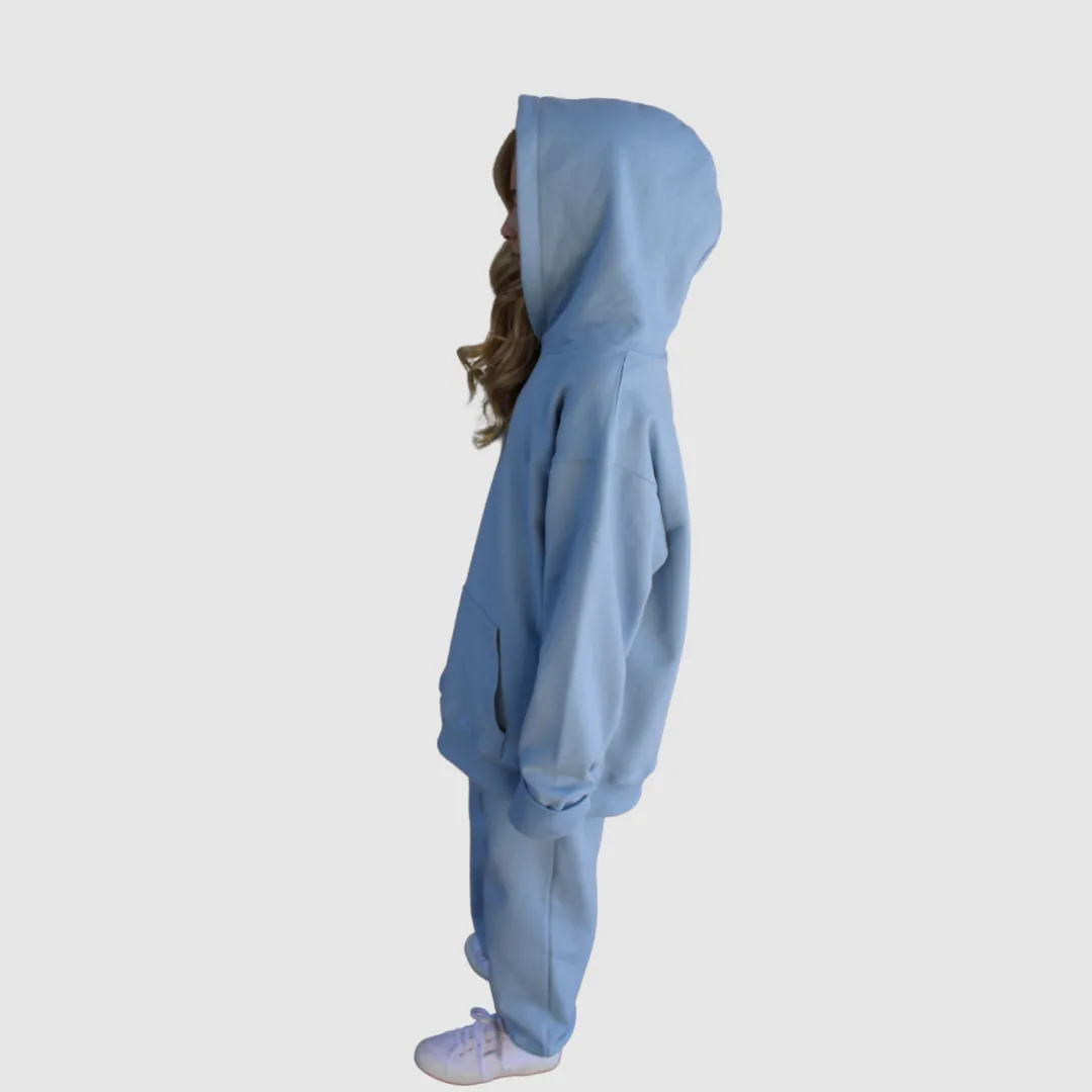 SYDNEY HOODIE IN SOFT CHAMBRAY BLUE