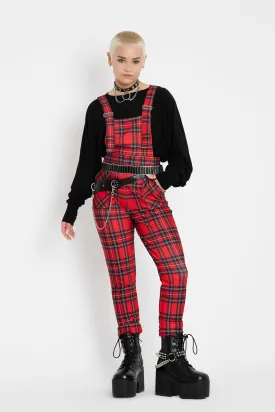 Tartan Red Overalls