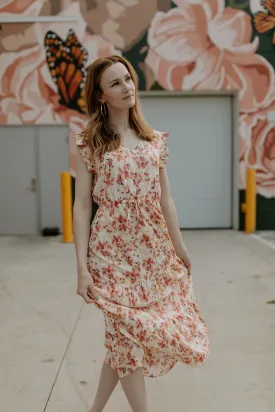 The Joella Frill Dress - Floral Mix