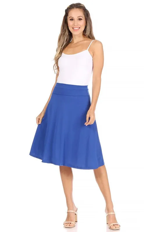 The Samantha A-line Midi Skirt