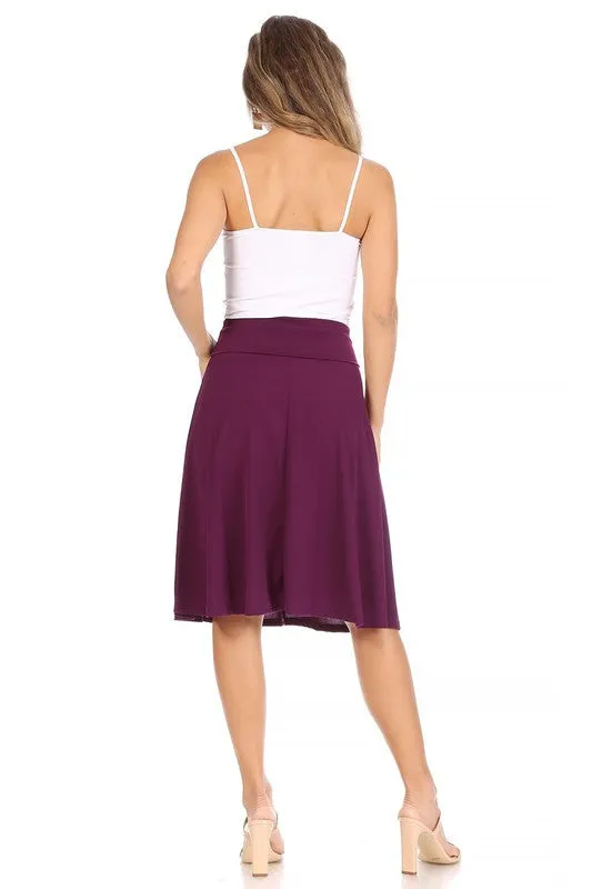 The Samantha A-line Midi Skirt