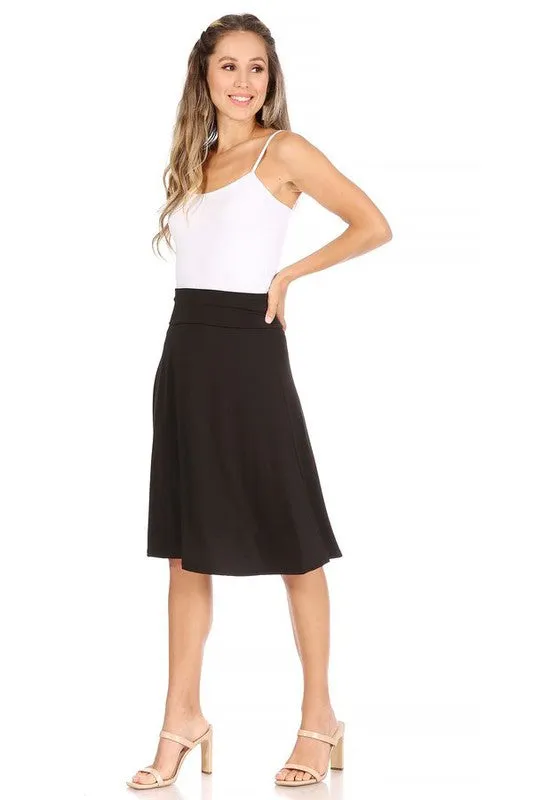 The Samantha A-line Midi Skirt