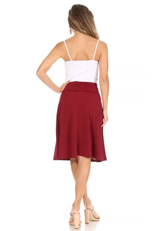 The Samantha A-line Midi Skirt