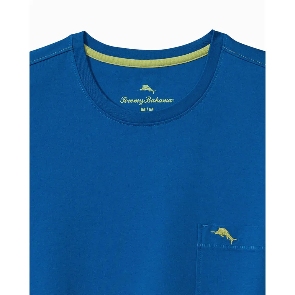 Tommy Bahama Big & Tall New Bali Skyline T-Shirt - Cobalt Sea