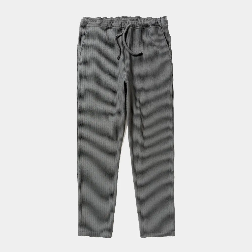 Uneven Fabric Slim Slacks(Charcoal)/MW-PT23205