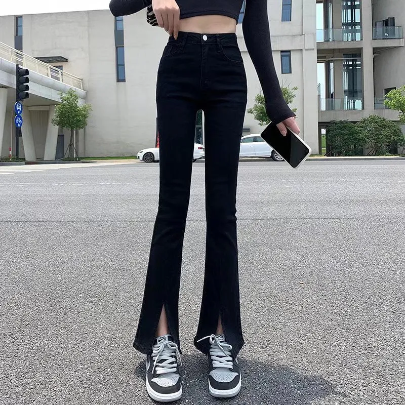 Woman Jeans High Waist Denim Pants Wide Leg Clothing Jeans Fashion Straight Pants - WJN0011